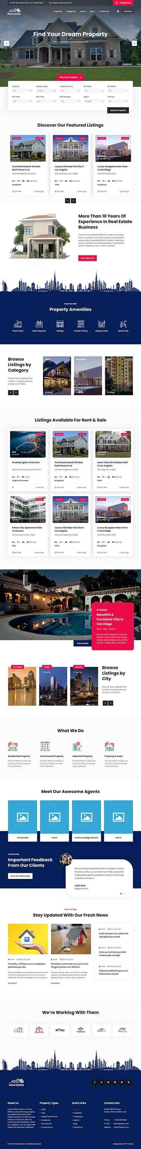Property Management WordPress Theme for Realtors and Real Estate Agencies
