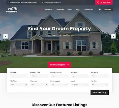 Property Sales & Rental WordPress Theme