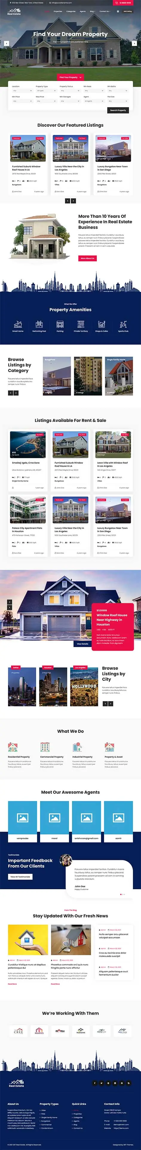 Property Sales & Rental WordPress Theme