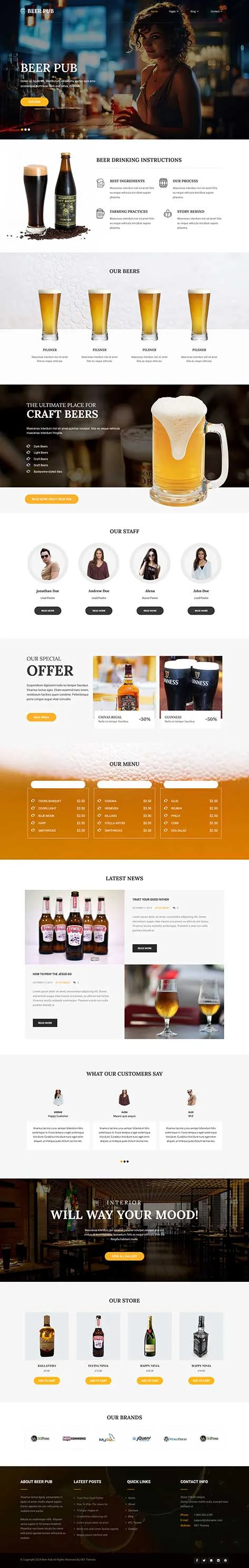 Pubs WordPress Theme by SKT Themes