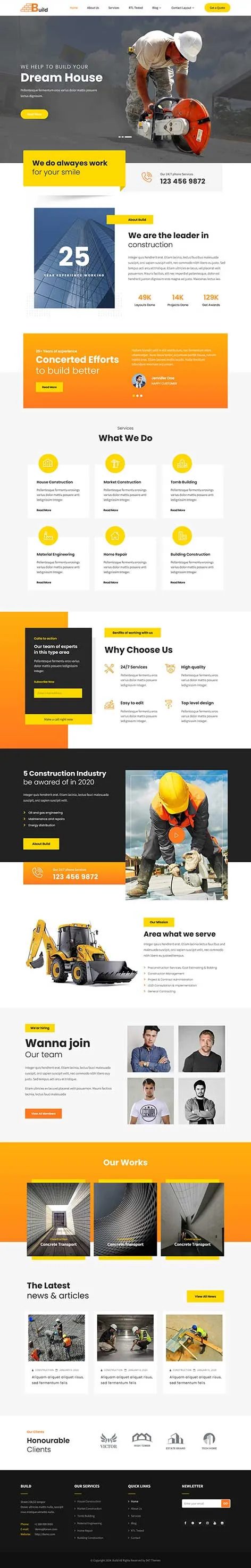 Quarry WordPress Theme for mining and industrial material suppliers