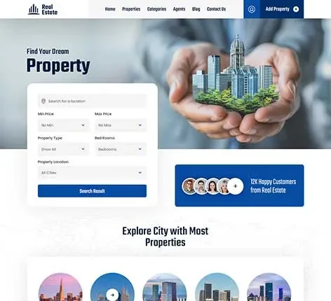 Real Estate Agent WordPress Theme for Property Professionals