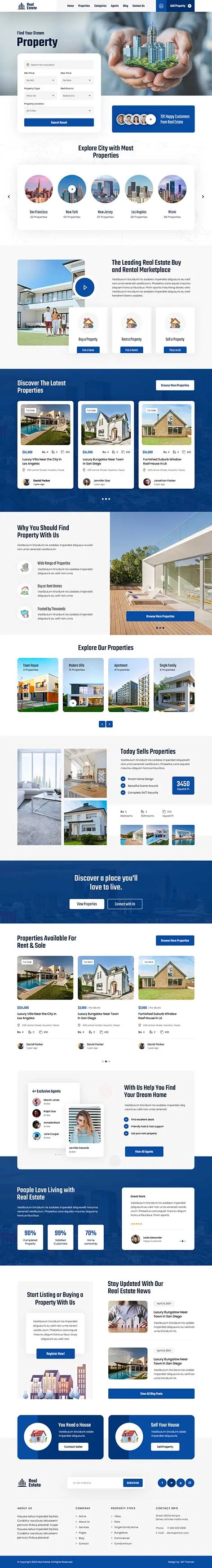 Real Estate Agent WordPress Theme for Property Professionals
