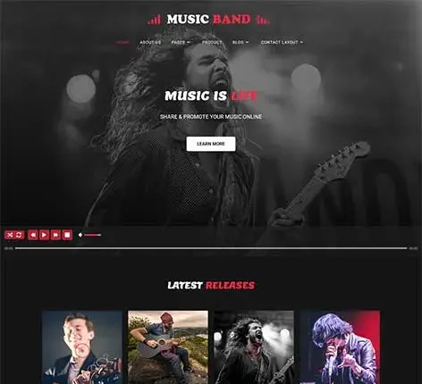 Record Label WordPress Theme