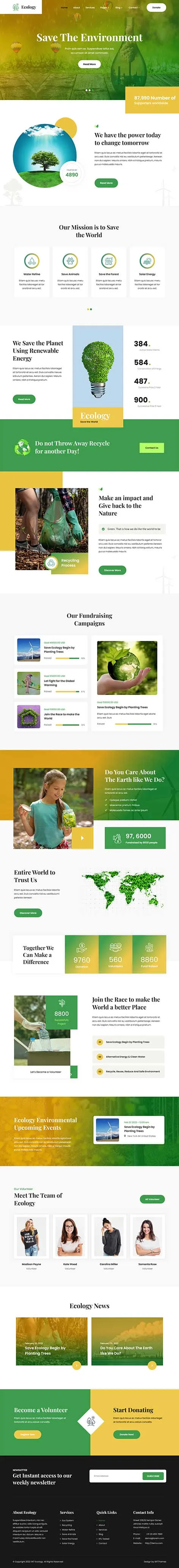 Renewable Energy WordPress Theme from SKT Themes