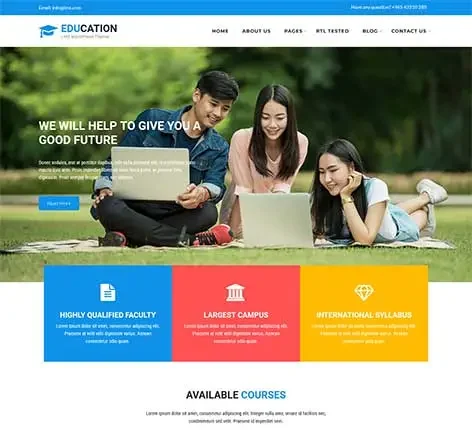 School Management System WordPress Theme for educational administration