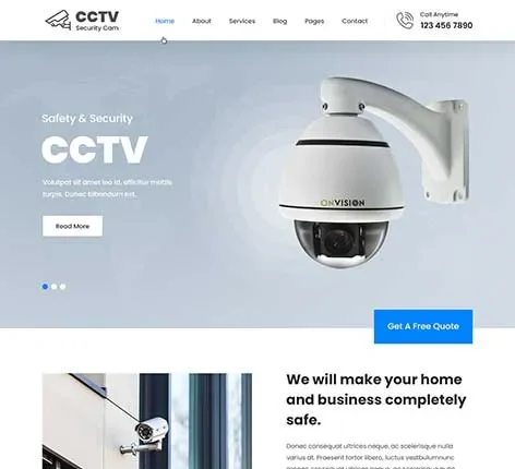 Security Systems WordPress Theme by SKT Themes
