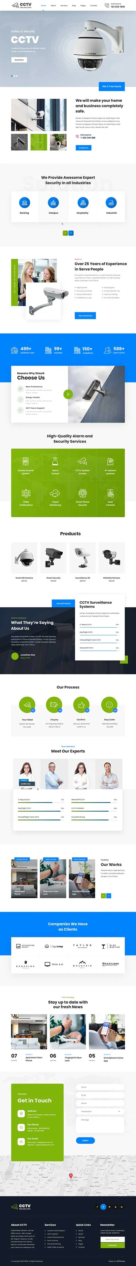 Security Systems WordPress Theme by SKT Themes
