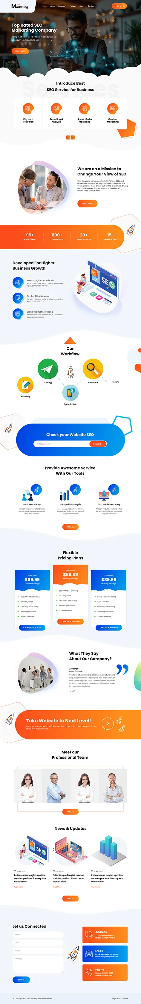 SEO Agency WordPress Theme by SKT Themes