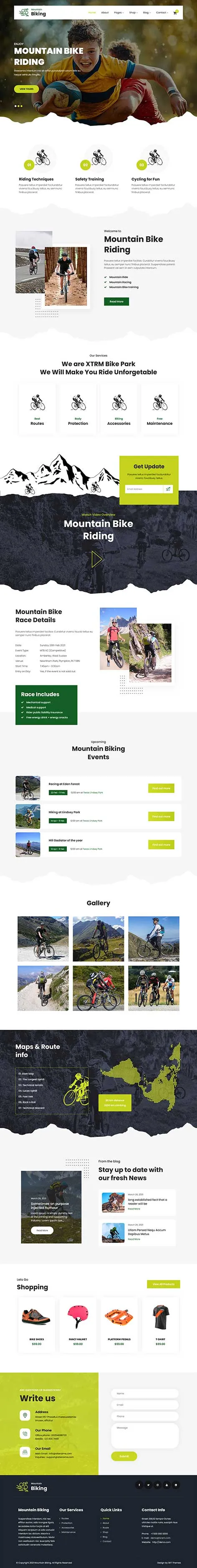 Sports Club WordPress Theme by SKT Themes