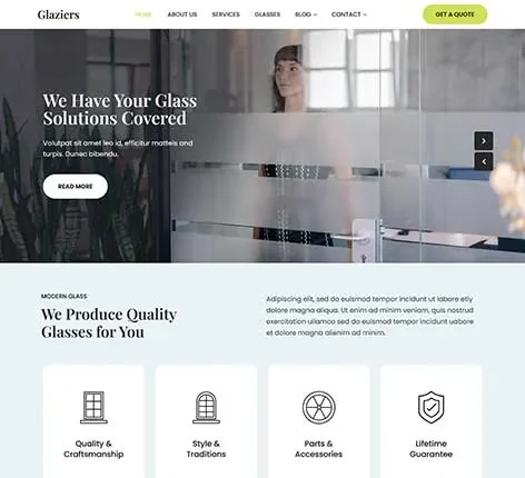 Stained Glass WordPress Theme for Artists and Decorative Studios