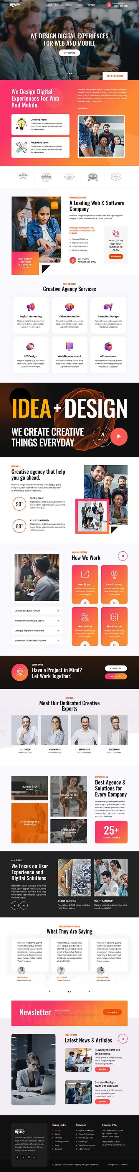 Startup Website Template by SKT Themes