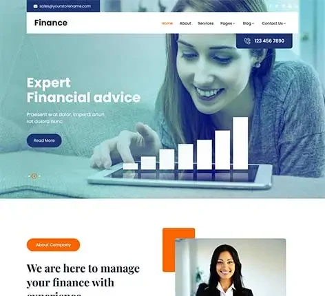 Stock Market WordPress Theme