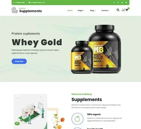 Supplements WordPress Theme