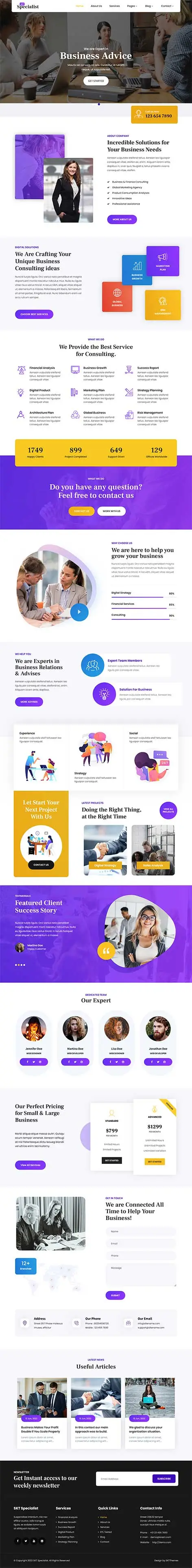 Tax Services WordPress Theme
