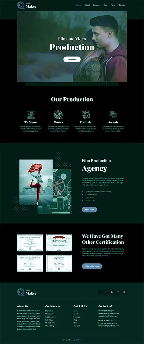 Theatre WordPress Theme