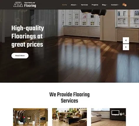 Tile Contractor WordPress Theme for Flooring and Renovation Services
