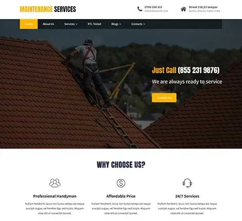 Tools Shop WordPress Theme for Hardware and Equipment Stores