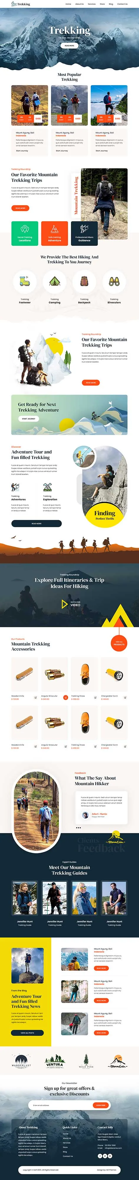 Tour Package WordPress Theme with modern layout for travel booking websites