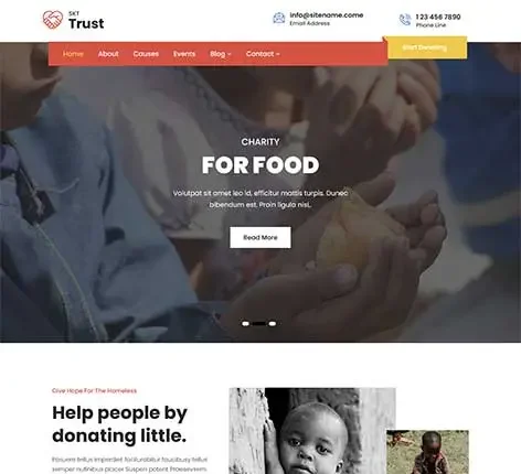 Two Menu WordPress Theme