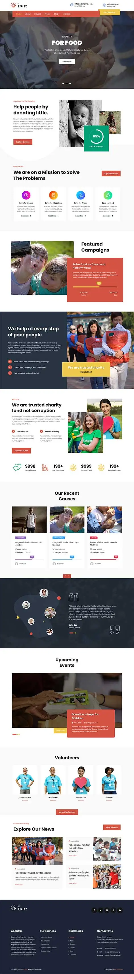 Two Menu WordPress Theme