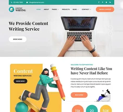 Typing Service WordPress Theme for Freelancers and Data Entry