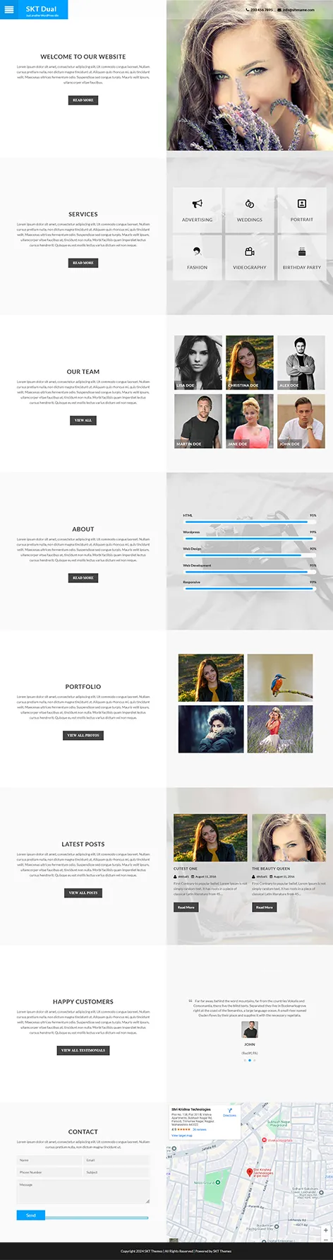 Unusual Layout WordPress Theme for Bold and Creative Websites