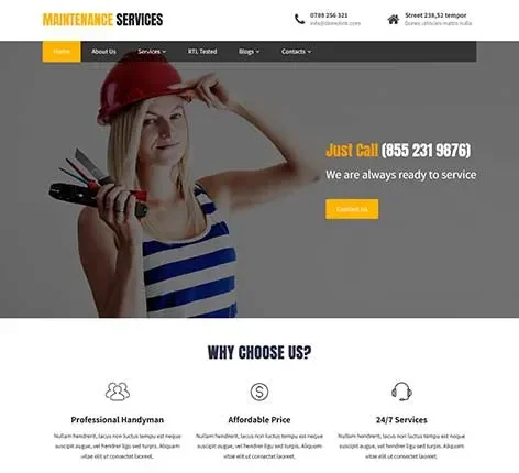 Utility Company WordPress Theme for Energy, Gas, and Water Services