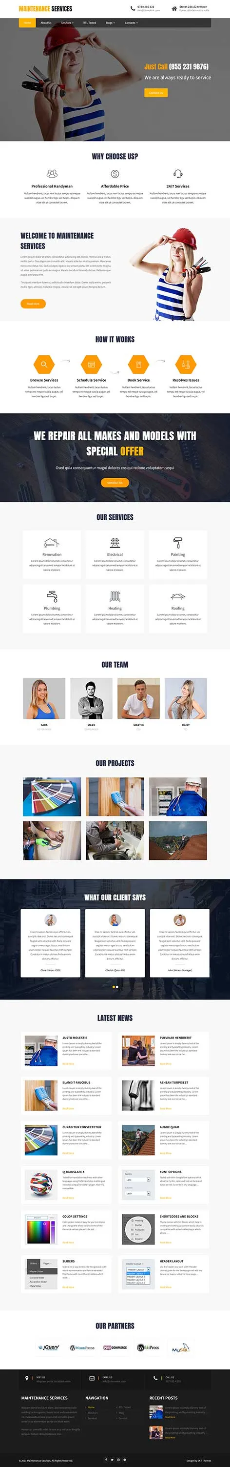Utility Company WordPress Theme for Energy, Gas, and Water Services
