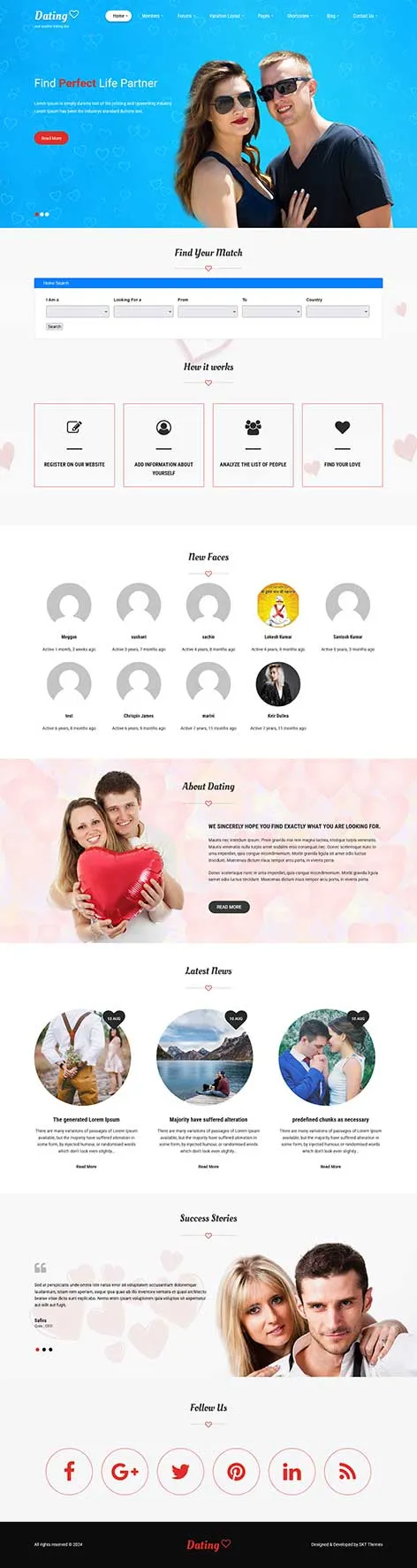Valentineâ€™s Day WordPress Theme for Events, Shops, and Love Blogs