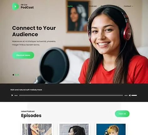 Video Podcast WordPress Theme for Creators and Streamers