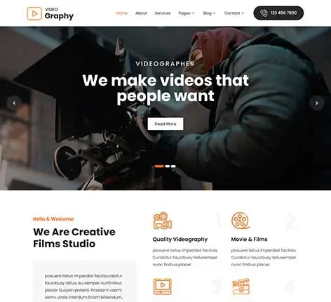 Video Portfolio WordPress Theme for Filmmakers and Creatives