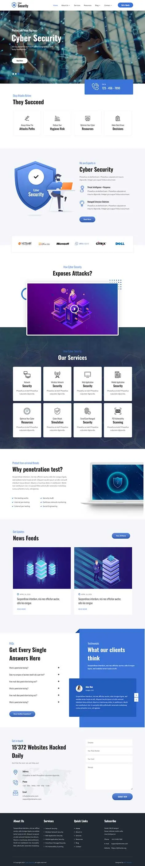Virtual Reality WordPress Theme for Tech Startups and VR Studios