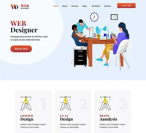 Web Design WordPress Theme for Creative Design Studios