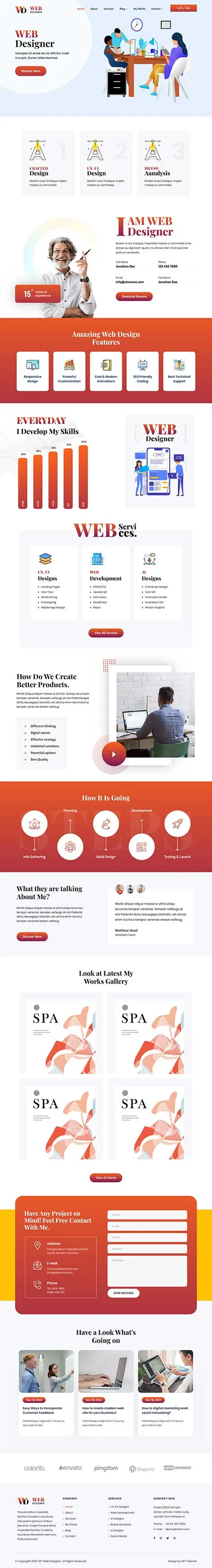 Web Design WordPress Theme for Creative Design Studios