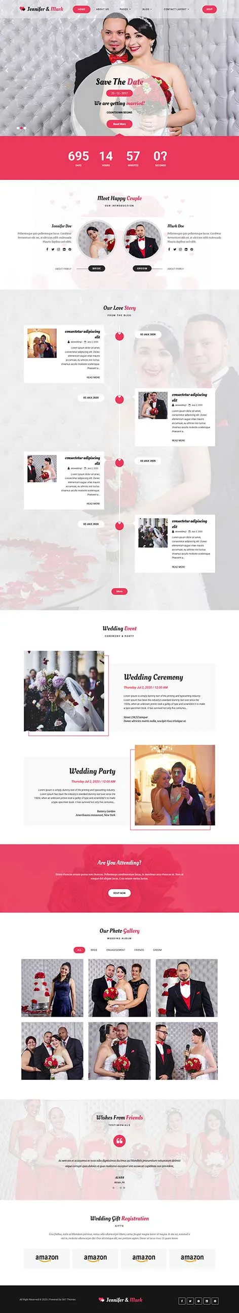 Wedding Photographer WordPress Theme for Photo Portfolios