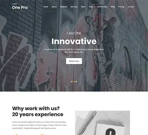WordPress Theme with Sticky Header for enhanced user navigation