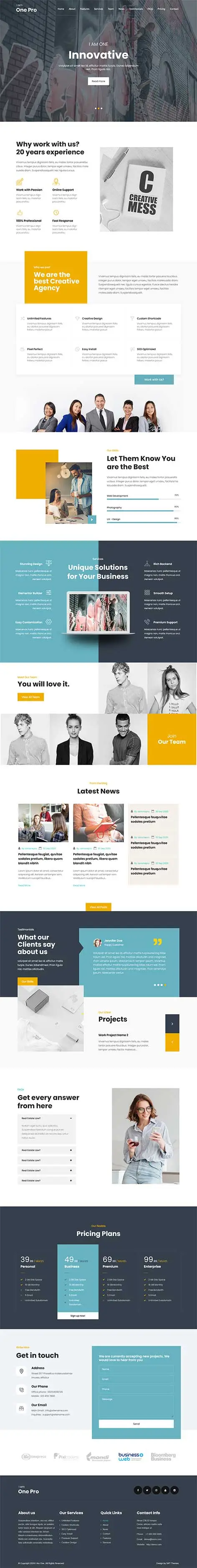 WordPress Theme with Sticky Header for Better Navigation