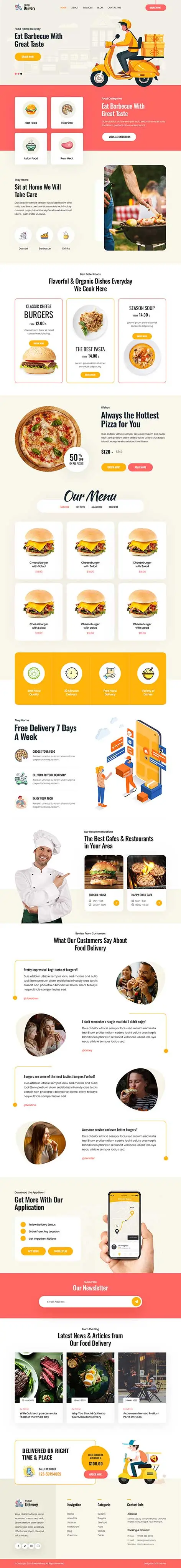 Food Delivery WordPress Theme