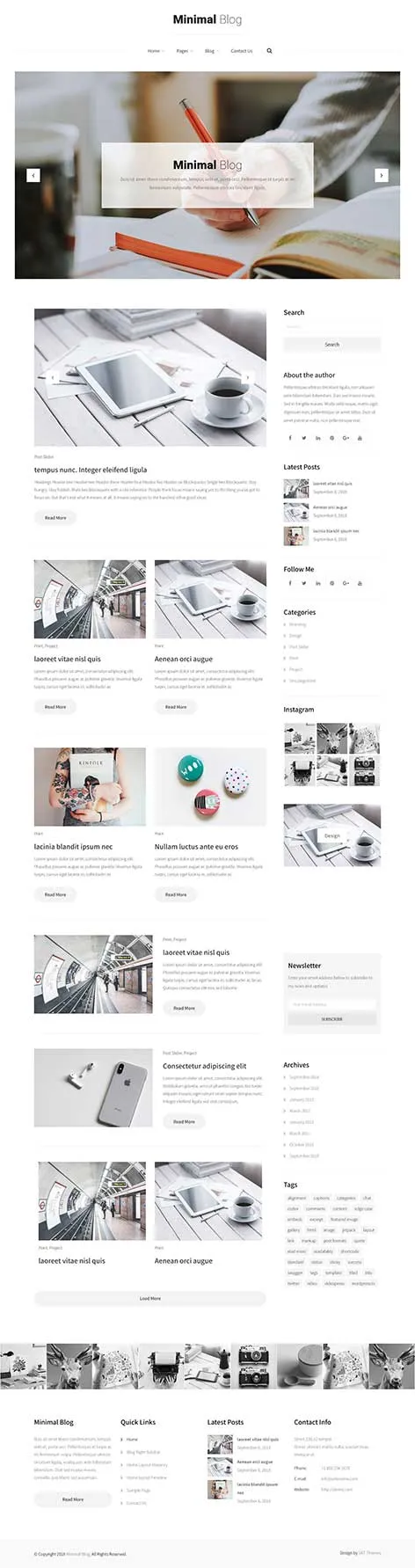 Author Page WordPress Theme by SKT Themes