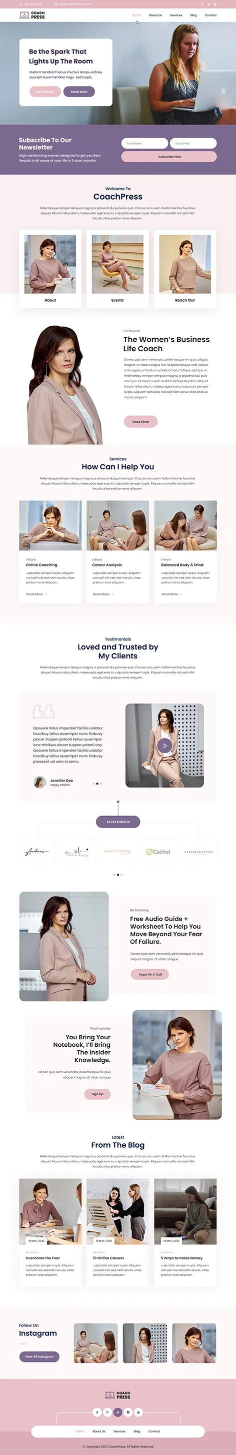 Author Website Template by SKT Themes