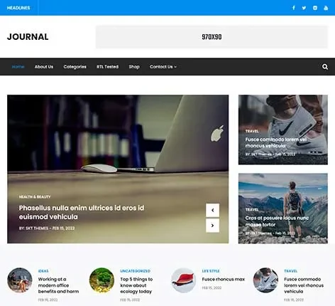Blog Website Template by SKT Themes