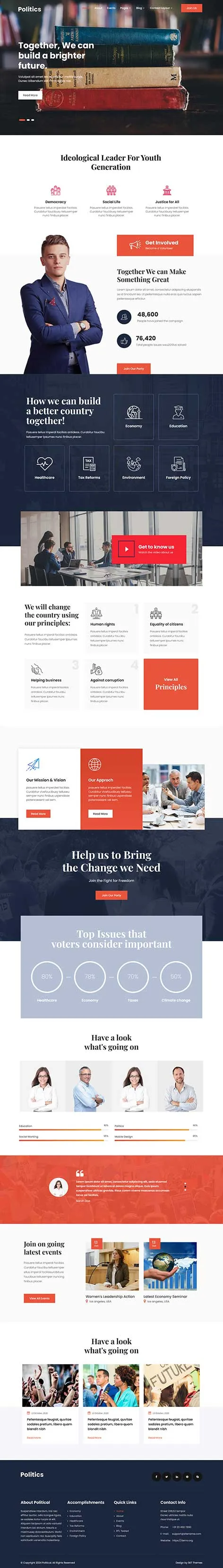Book Authors WordPress Theme with portfolio and buy links