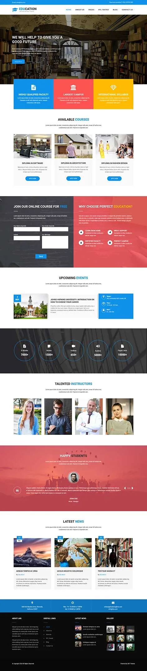 Book Store WordPress Theme featuring an online bookstore layout