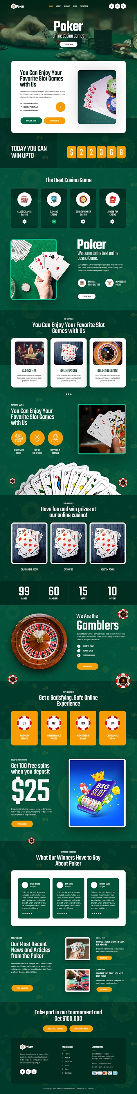 Casino WordPress Theme