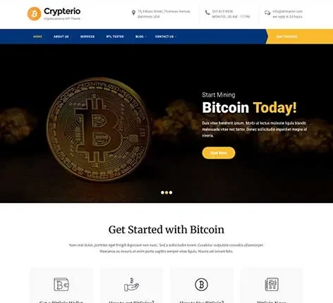 Currency Exchange WordPress Theme with rate tables and financial widgets