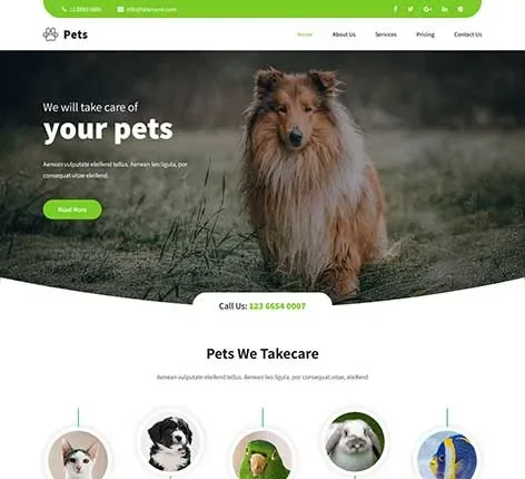 Dog Service WordPress Theme by SKT Themes