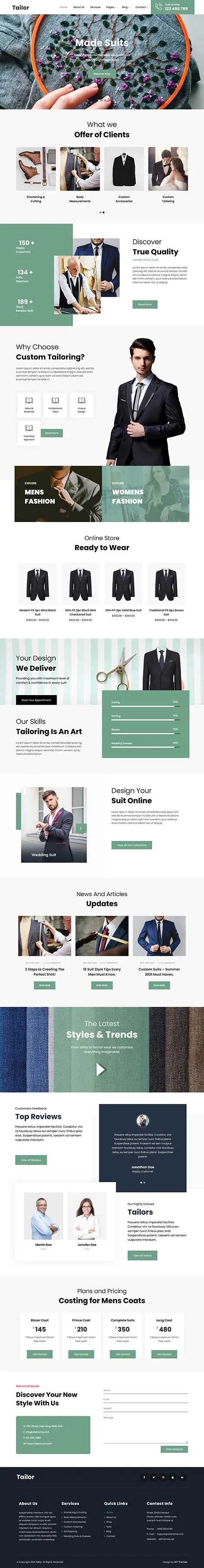 Embroidery WordPress Theme for Crafts and Textile Designers