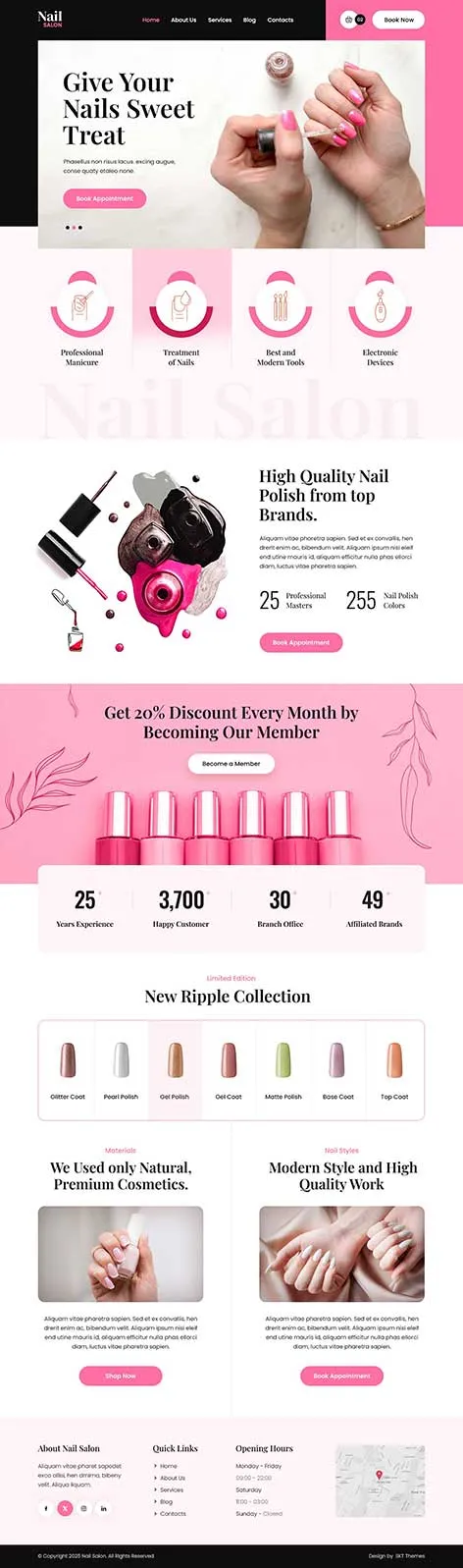 Free Dermatologists WordPress Theme for skin care clinics and specialists