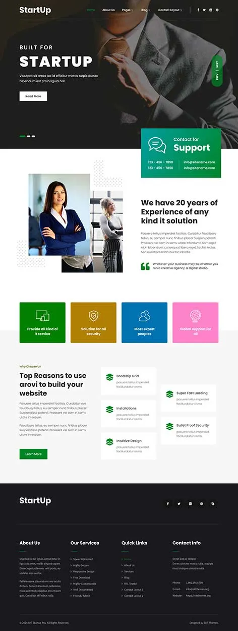 Free event management WordPress theme for planning and promoting events